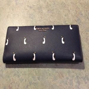 Kate Spade bifold penguin wallet NWOT